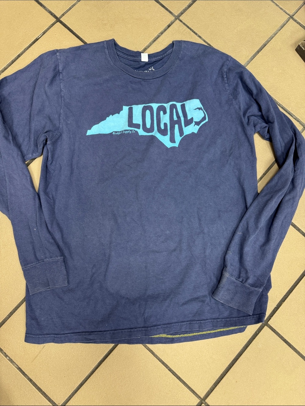 Local Graphic Long-Sleeve Tee - Navy Blue